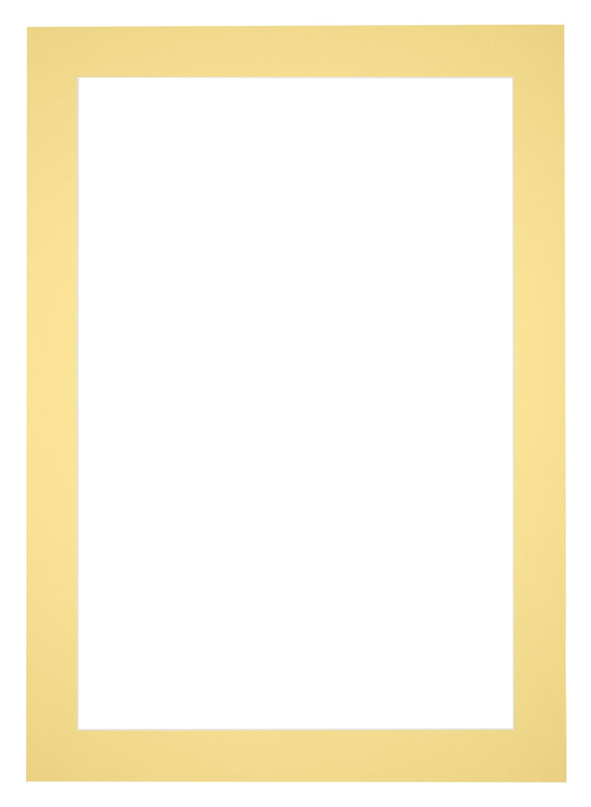 Passe Partout 21x30cm Carton Yellow Edge 5cm Straight Front | Yourdecoration.com