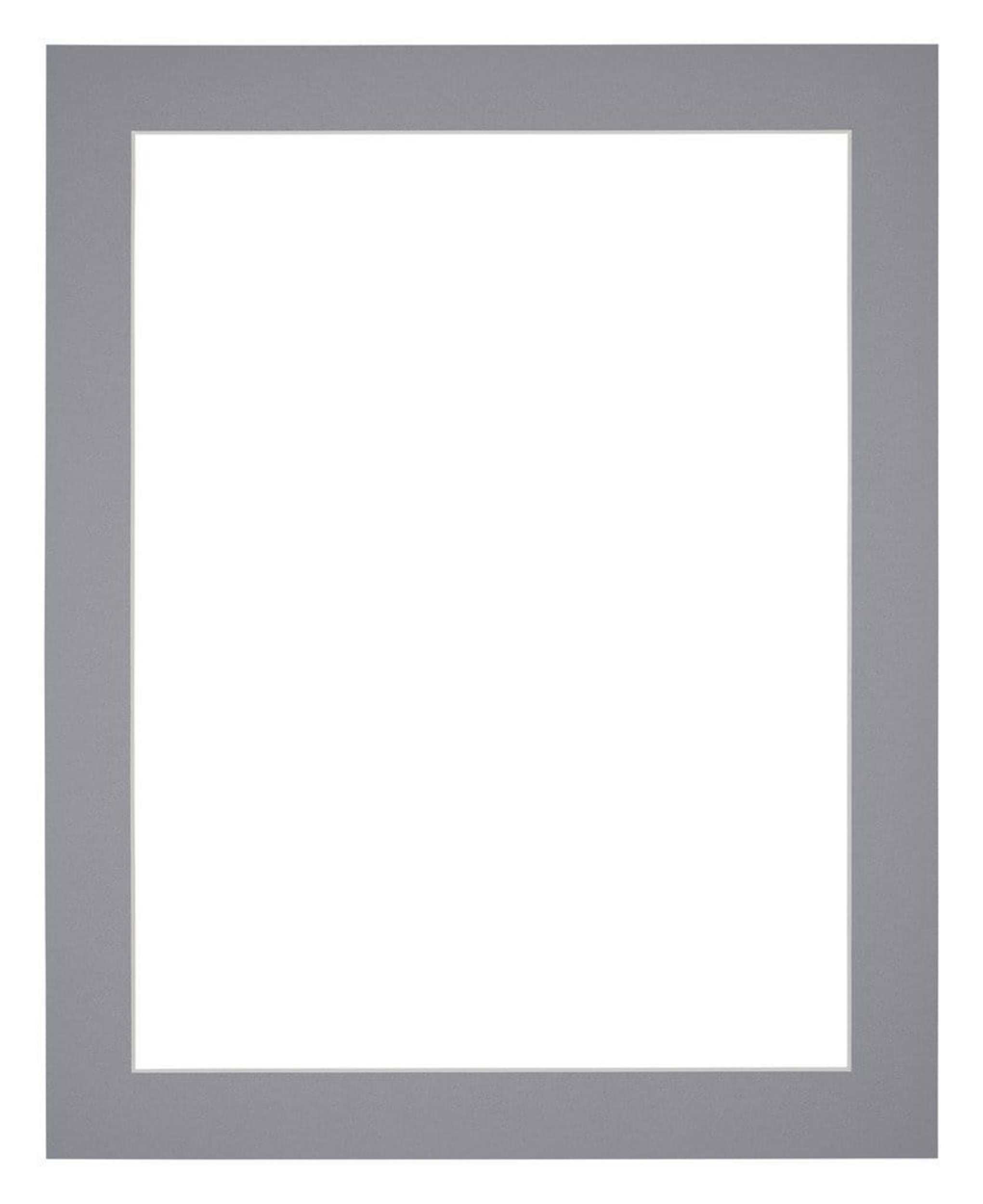 Passe Partout 24x30cm Carton Gray Edge 4cm Straight Front | Yourdecoration.com