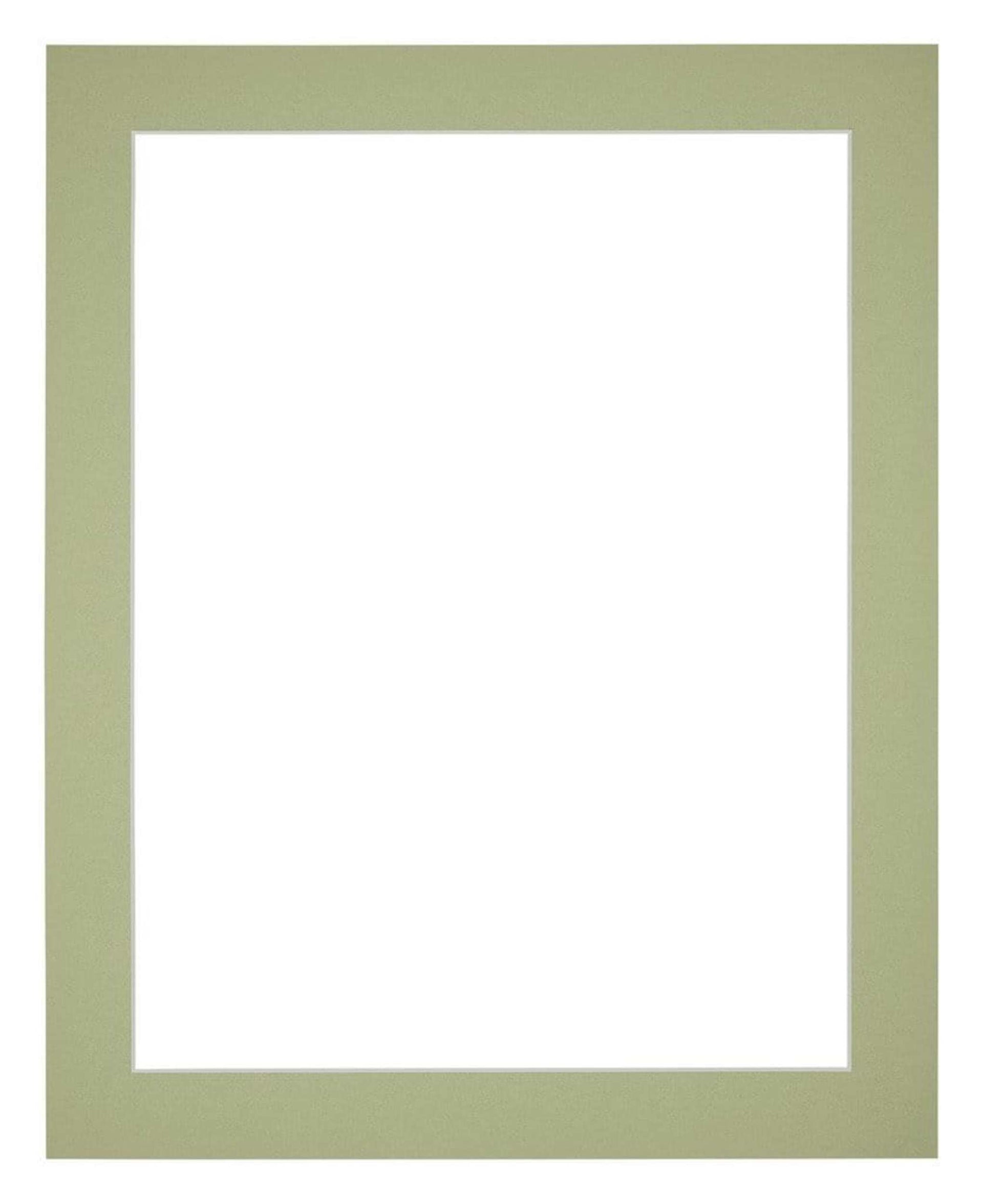 Passe Partout 24x30cm Carton Mint Green Edge 4cm Straight Front | Yourdecoration.com