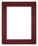 Passe Partout 24x30cm Carton Wine Red Edge 6cm Straight Front | Yourdecoration.com
