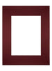 Passe Partout 24x30cm Carton Wine Red Edge Straight Front | Yourdecoration.com