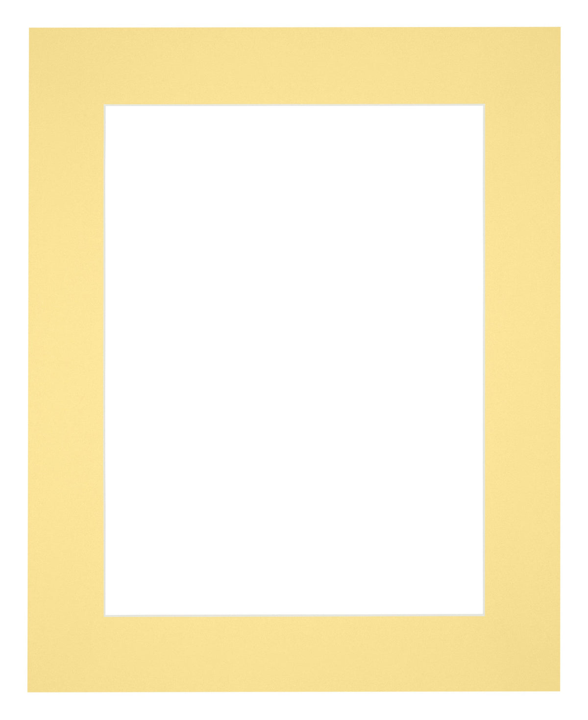Passe Partout 24x30cm Carton Yellow Edge 6cm Straight Front | Yourdecoration.com