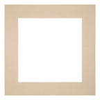 Passe Partout 25x25cm Carton Beige Edge 6cm Straight Front | Yourdecoration.com