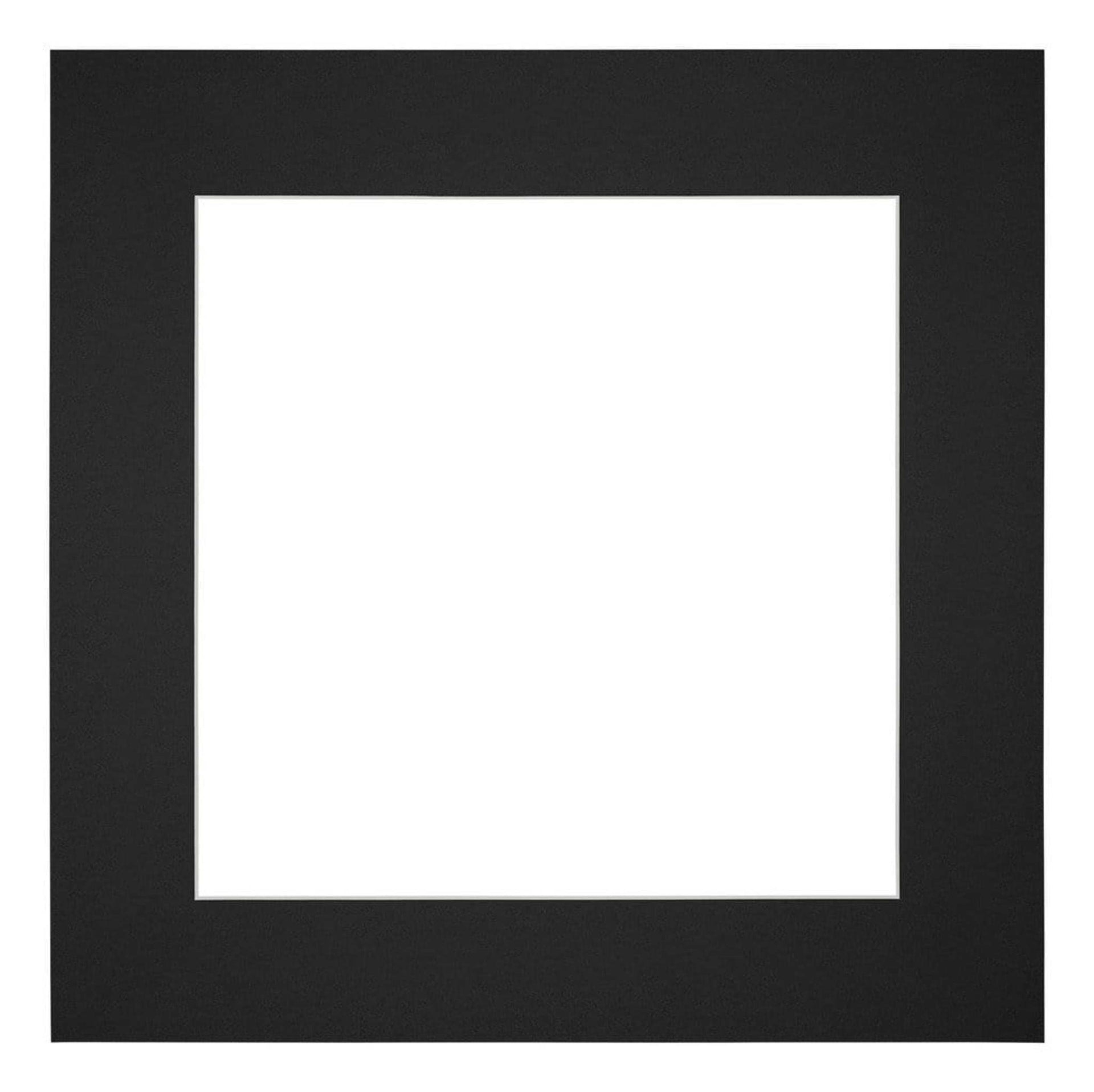 Passe Partout 25x25cm Carton Black Edge 6cm Straight Front | Yourdecoration.com