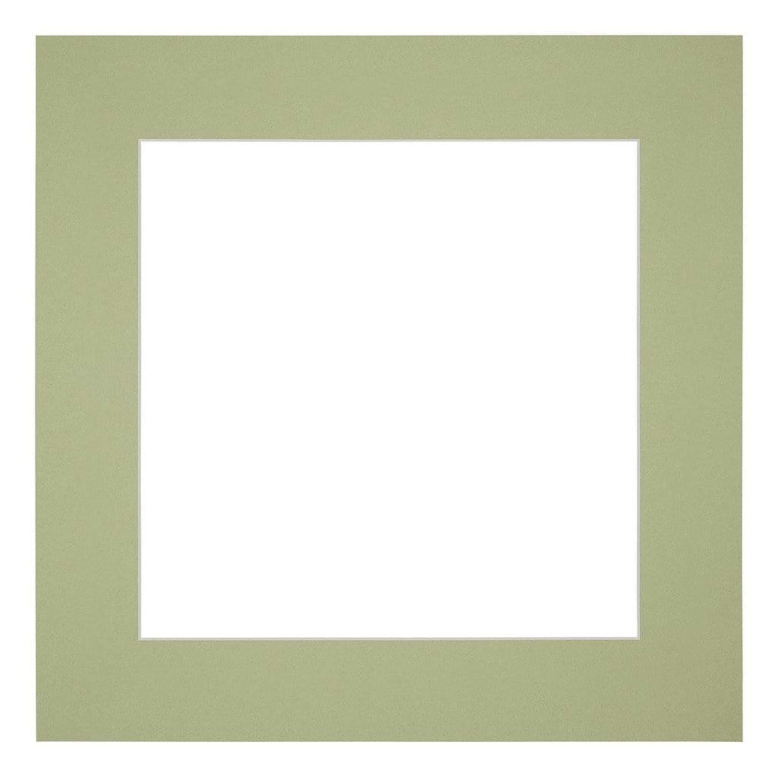 Passe Partout 25x25cm Carton Mint Green Edge 6cm Straight Front | Yourdecoration.com