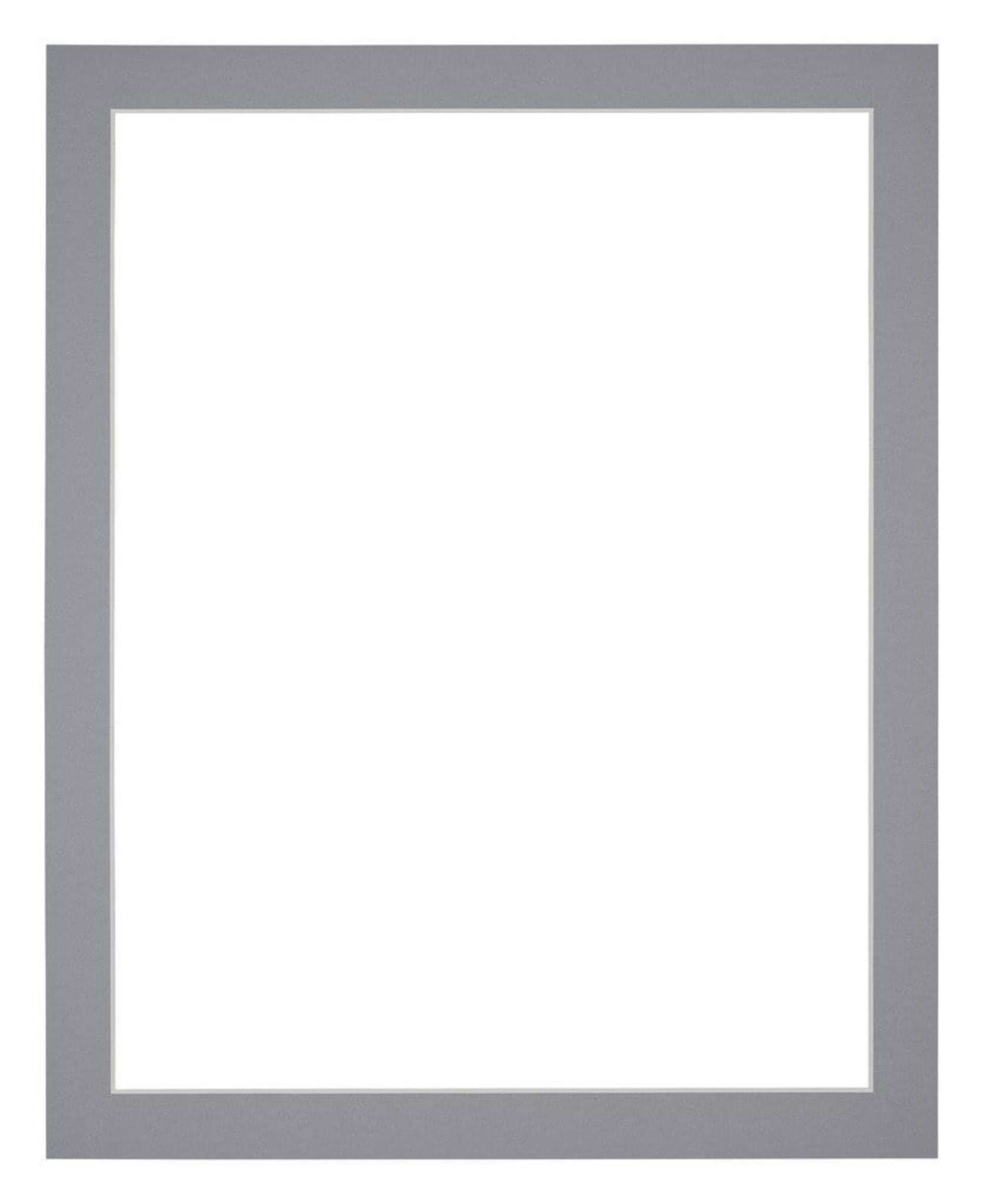 Passe Partout 25x30cm Carton Gray Edge 3cm Straight Front | Yourdecoration.com