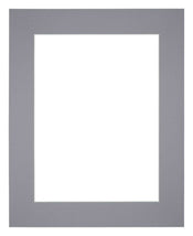 Passe Partout 25x30cm Carton Gray Edge 6cm Straight Front | Yourdecoration.com