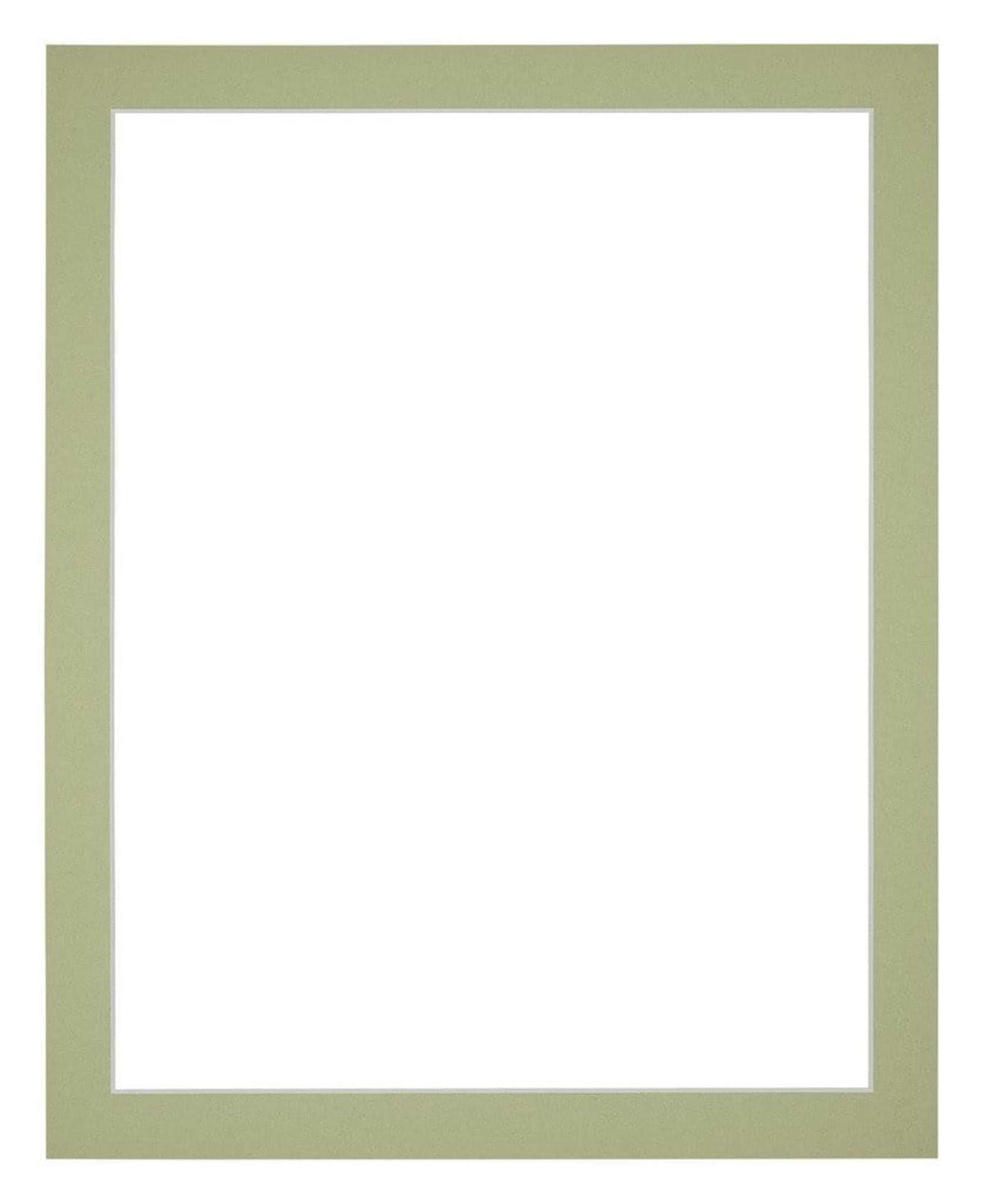 Passe Partout 25x30cm Carton Mint Green Edge 3cm Straight Front | Yourdecoration.com