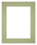 Passe Partout 25x30cm Carton Mint Green Edge 6cm Straight Front | Yourdecoration.com