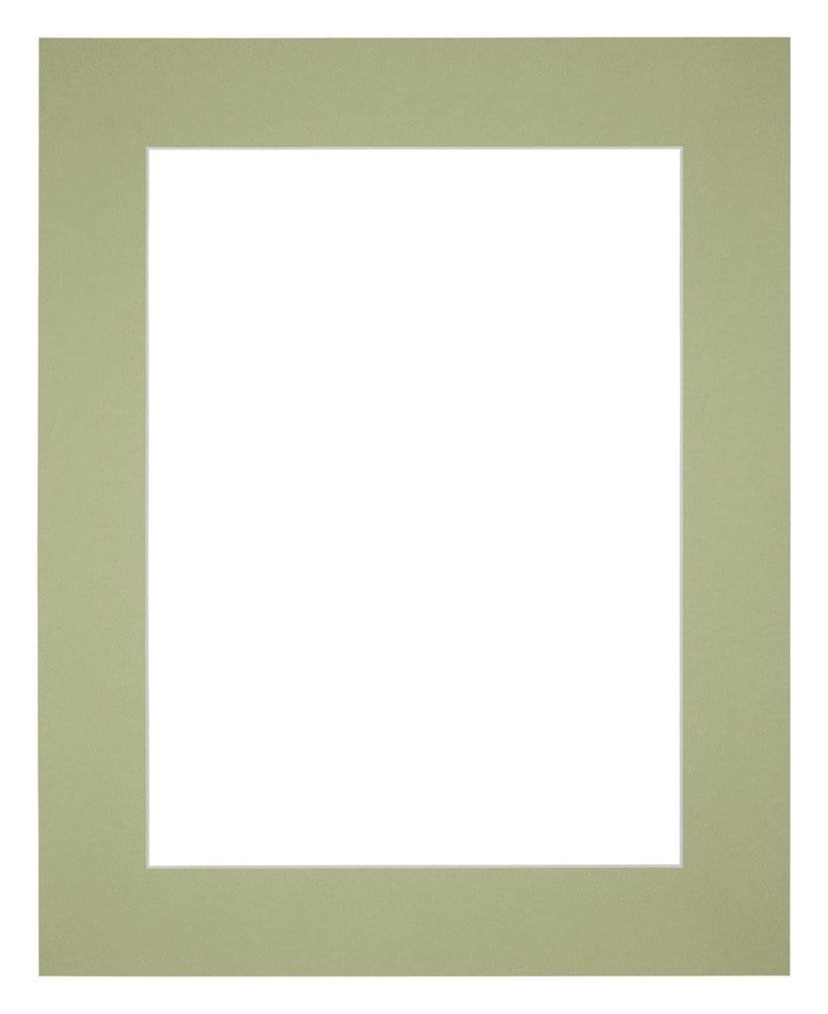 Passe Partout 25x30cm Carton Mint Green Edge 6cm Straight Front | Yourdecoration.com