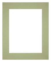 Passe Partout 25x30cm Carton Mint Green Edge 6cm Straight Front | Yourdecoration.com