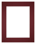 Passe Partout 25x30cm Carton Wine Red Edge 6cm Straight Front | Yourdecoration.com