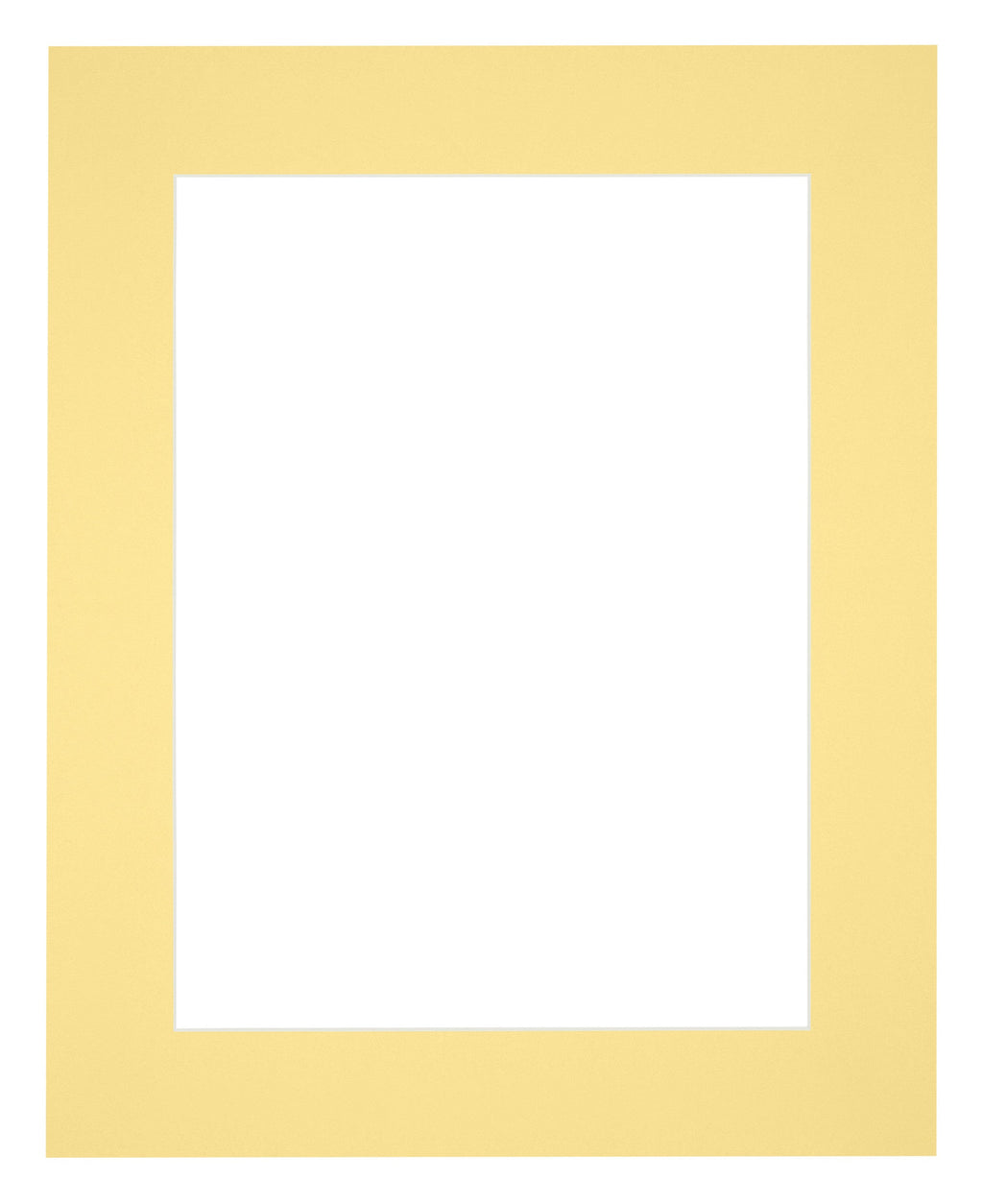 Passe Partout 25x30cm Carton Yellow Edge 6cm Straight Front | Yourdecoration.com