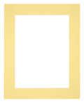 Passe Partout 25x30cm Carton Yellow Edge 6cm Straight Front | Yourdecoration.com