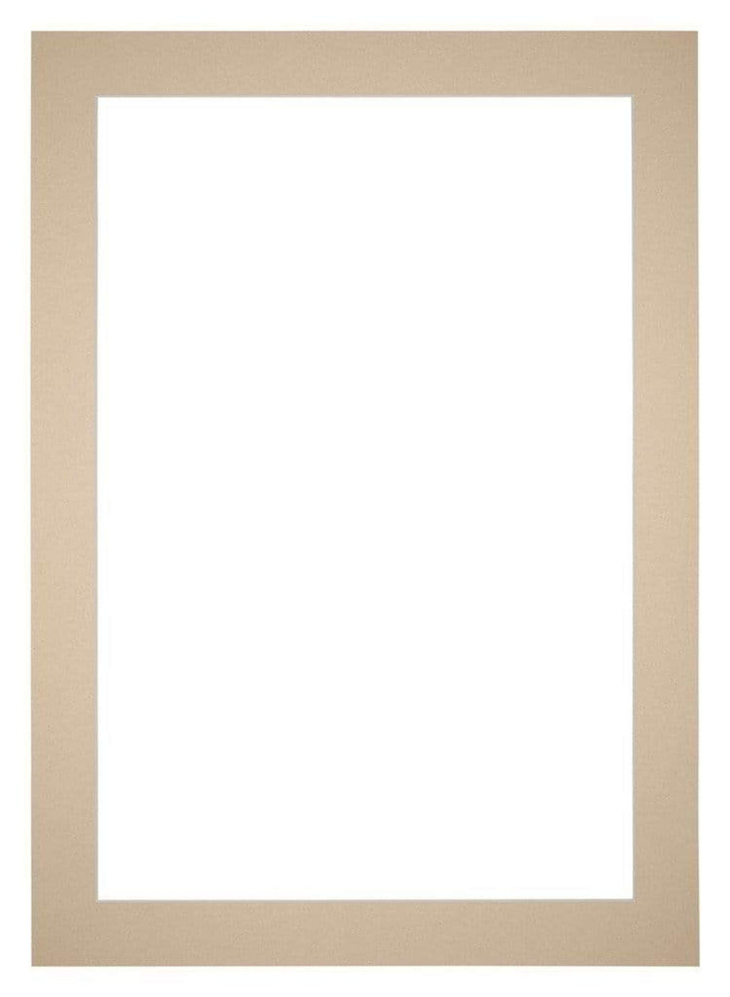 Passe Partout 25x35cm Carton Beige Edge 5cm Straight Front | Yourdecoration.com