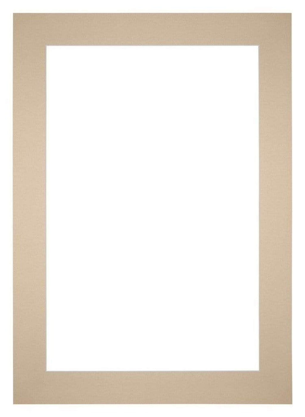 Passe Partout 25x35cm Carton Beige Edge 6cm Straight Front | Yourdecoration.com