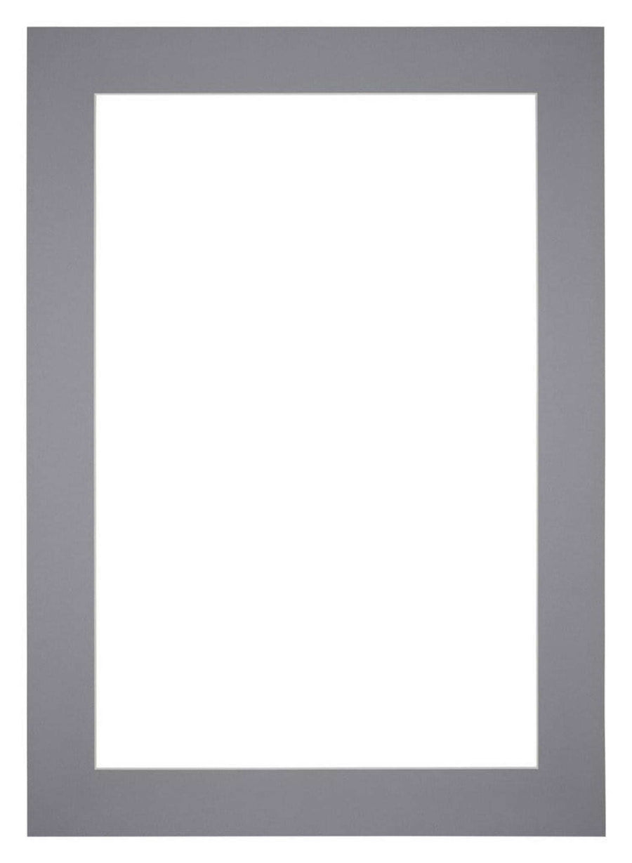 Passe Partout 25x35cm Carton Gray Edge 6cm Straight Front | Yourdecoration.com