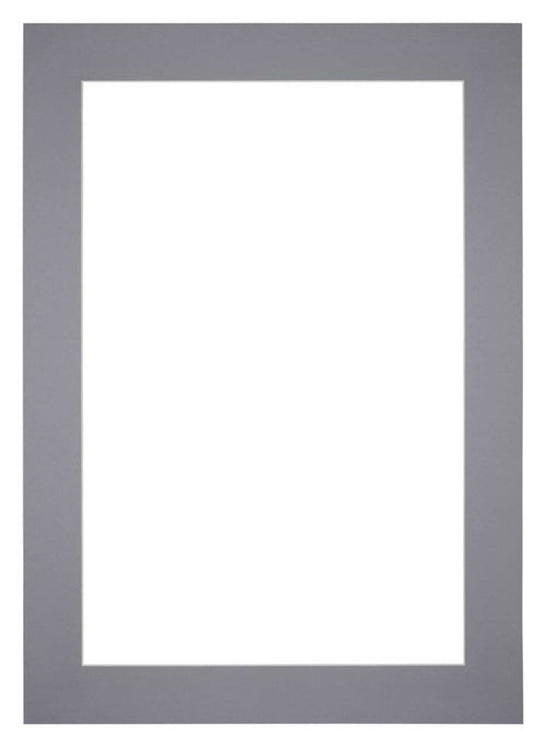 Passe Partout 25x35cm Carton Gray Edge 6cm Straight Front | Yourdecoration.com