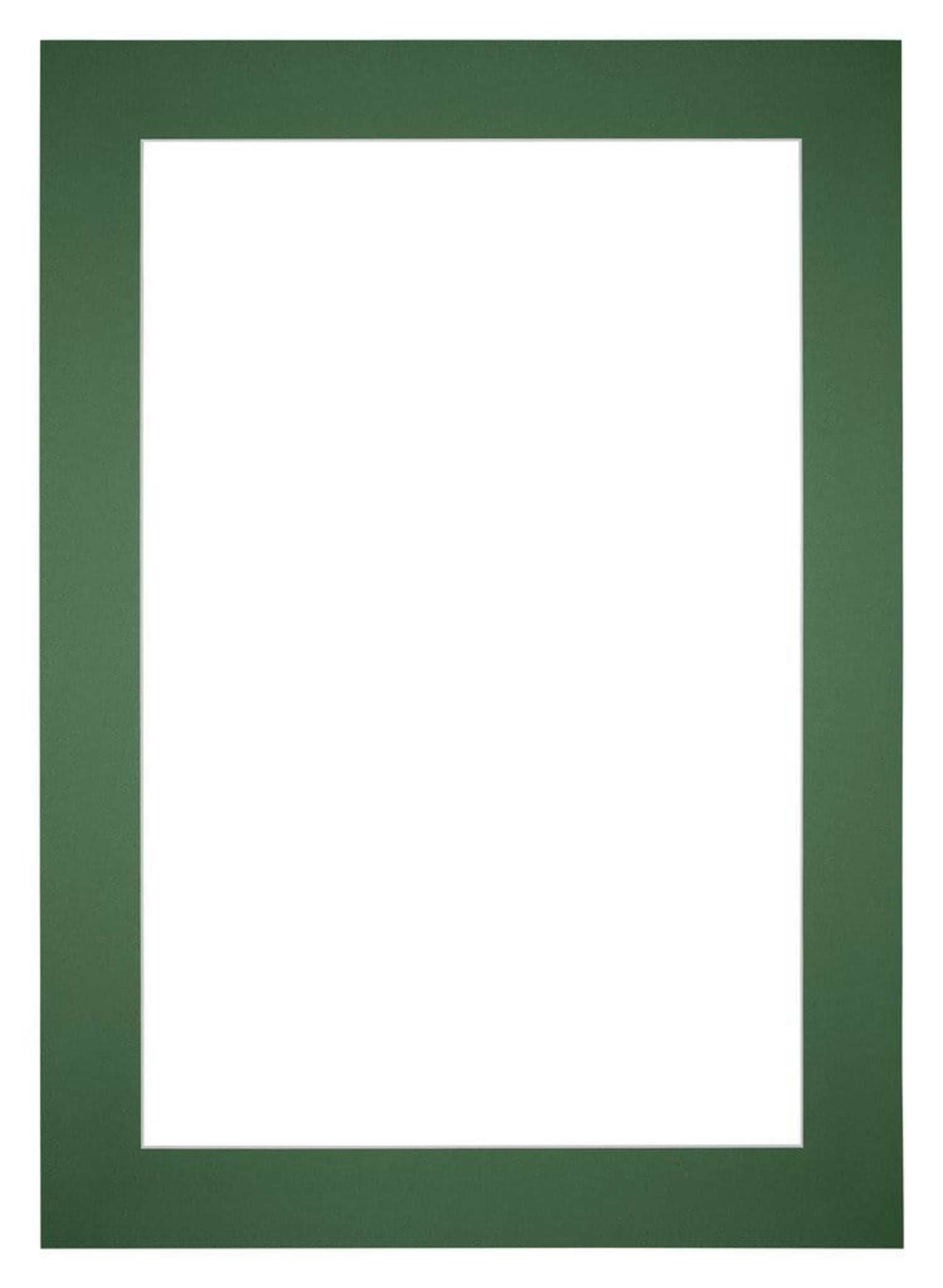 Passe Partout 25x35cm Carton Green Forest Edge 6cm Straight Front | Yourdecoration.com