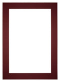 Passe Partout 25x35cm Carton Wine Red Edge 6cm Straight Front | Yourdecoration.com