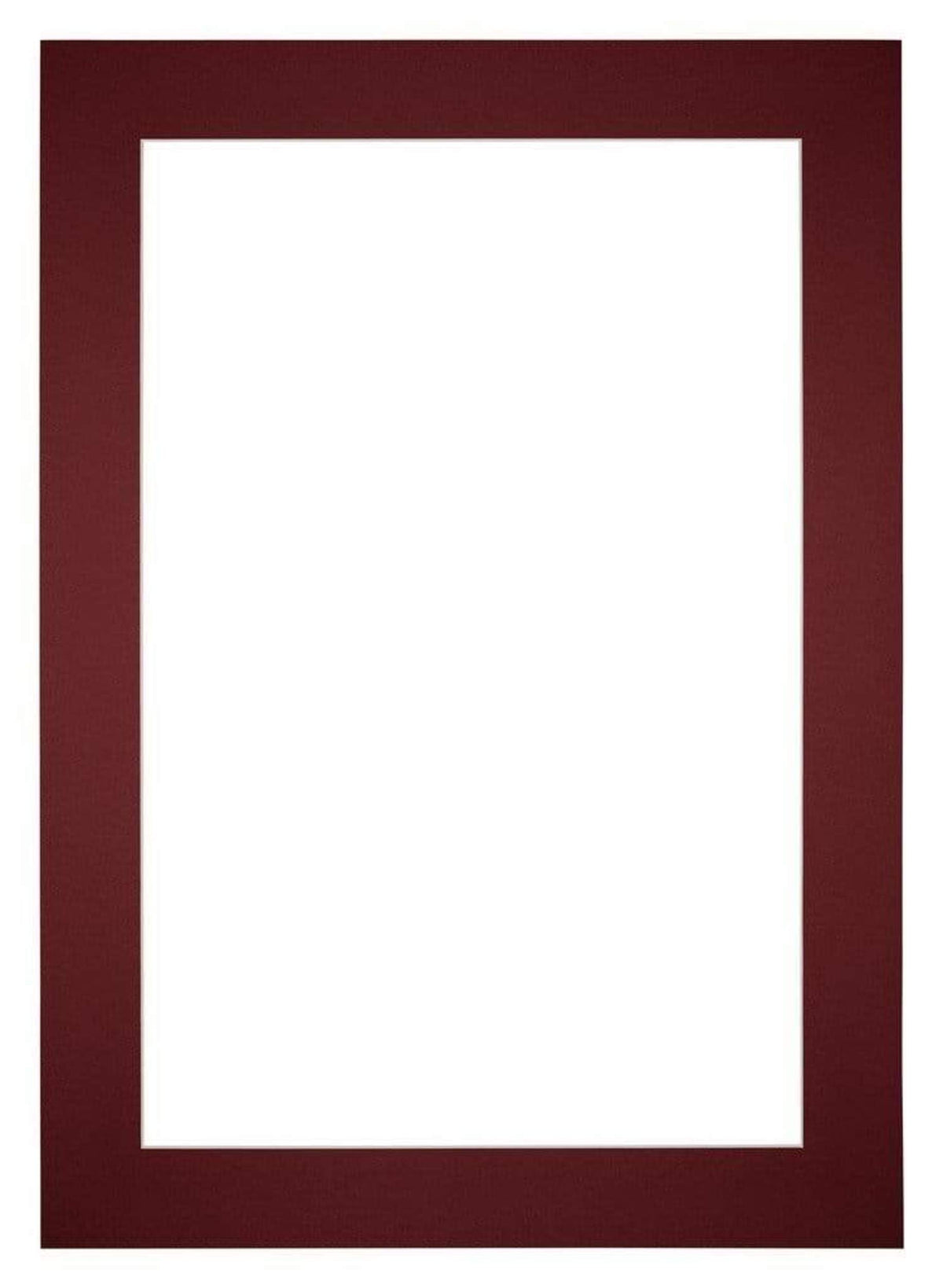 Passe Partout 25x35cm Carton Wine Red Edge 6cm Straight Front | Yourdecoration.com