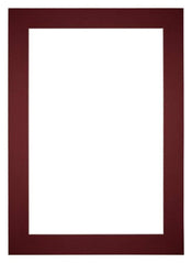 Passe Partout 25x35cm Carton Wine Red Edge 6cm Straight Front | Yourdecoration.com