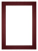Passe Partout 25x35cm Carton Wine Red Edge 6cm Straight Front | Yourdecoration.com