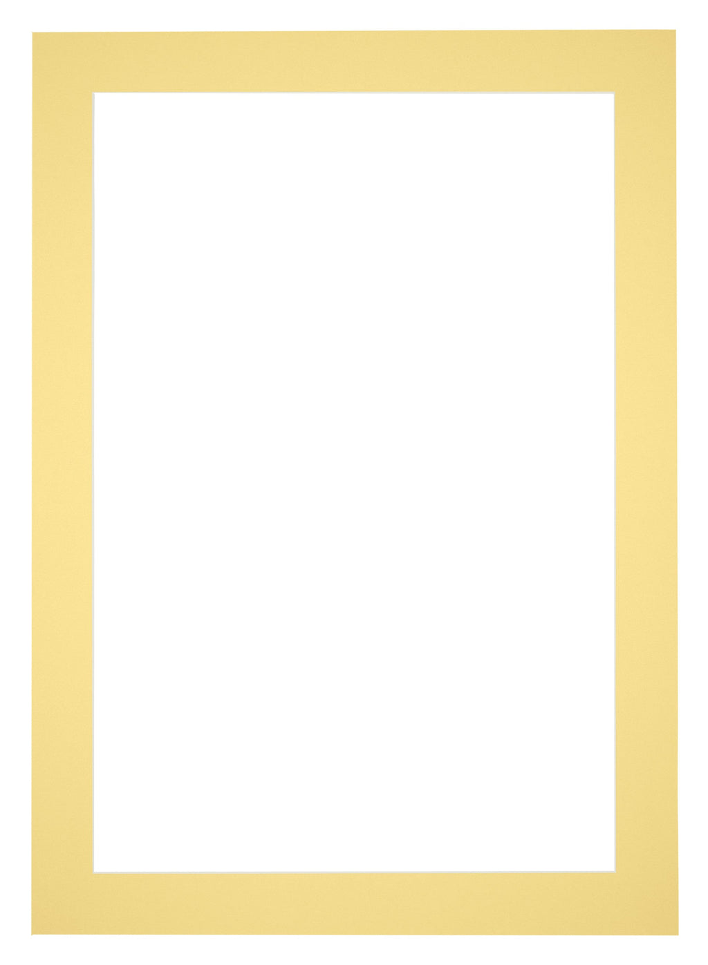 Passe Partout 25x35cm Carton Yellow Edge 5cm Straight Front | Yourdecoration.com