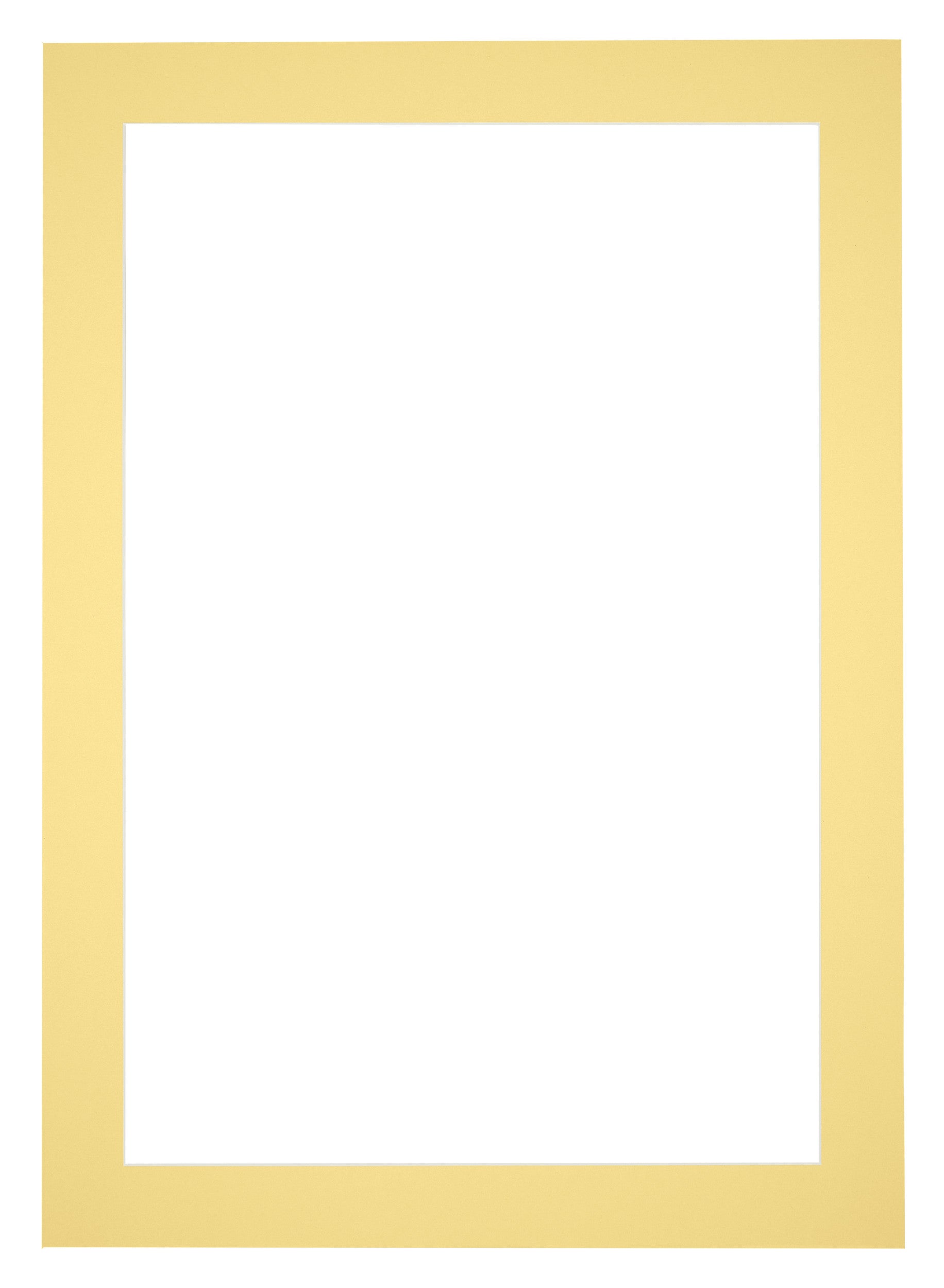 Passe Partout 25x35cm Carton Yellow Edge 5cm Straight Front | Yourdecoration.com