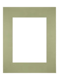 Passe Partout 28x35cm Carton Mint Green Edge Straight Front | Yourdecoration.com