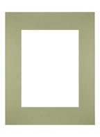 Passe Partout 28x35cm Carton Mint Green Edge Straight Front | Yourdecoration.com