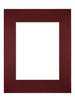 Passe Partout 28x35cm Carton Wine Red Edge Straight Front | Yourdecoration.com