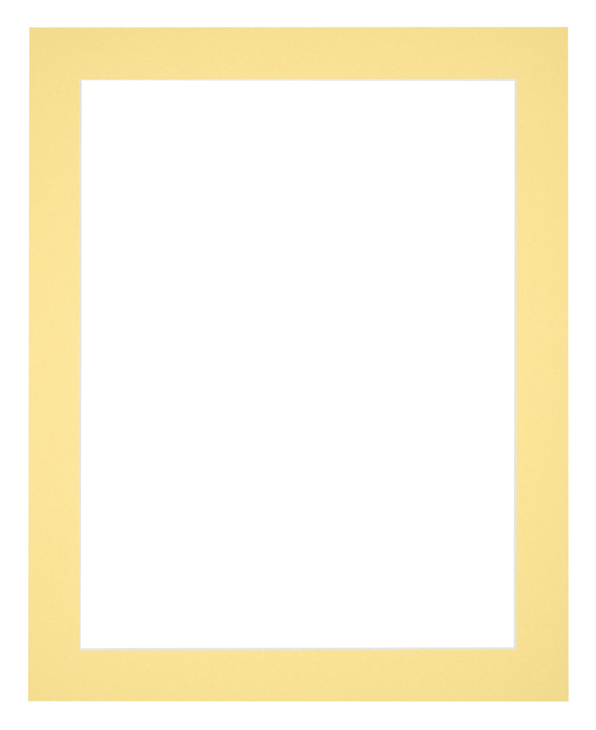 Passe Partout 28x35cm Carton Yellow Edge 4cm Straight Front | Yourdecoration.com