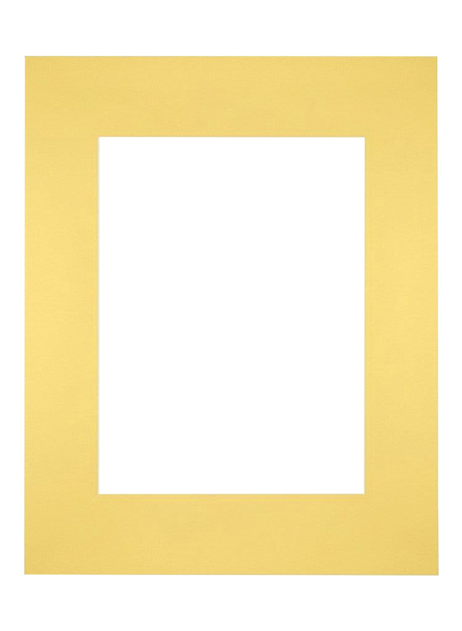 Passe Partout 28x35cm Carton Yellow Edge Straight Front | Yourdecoration.com
