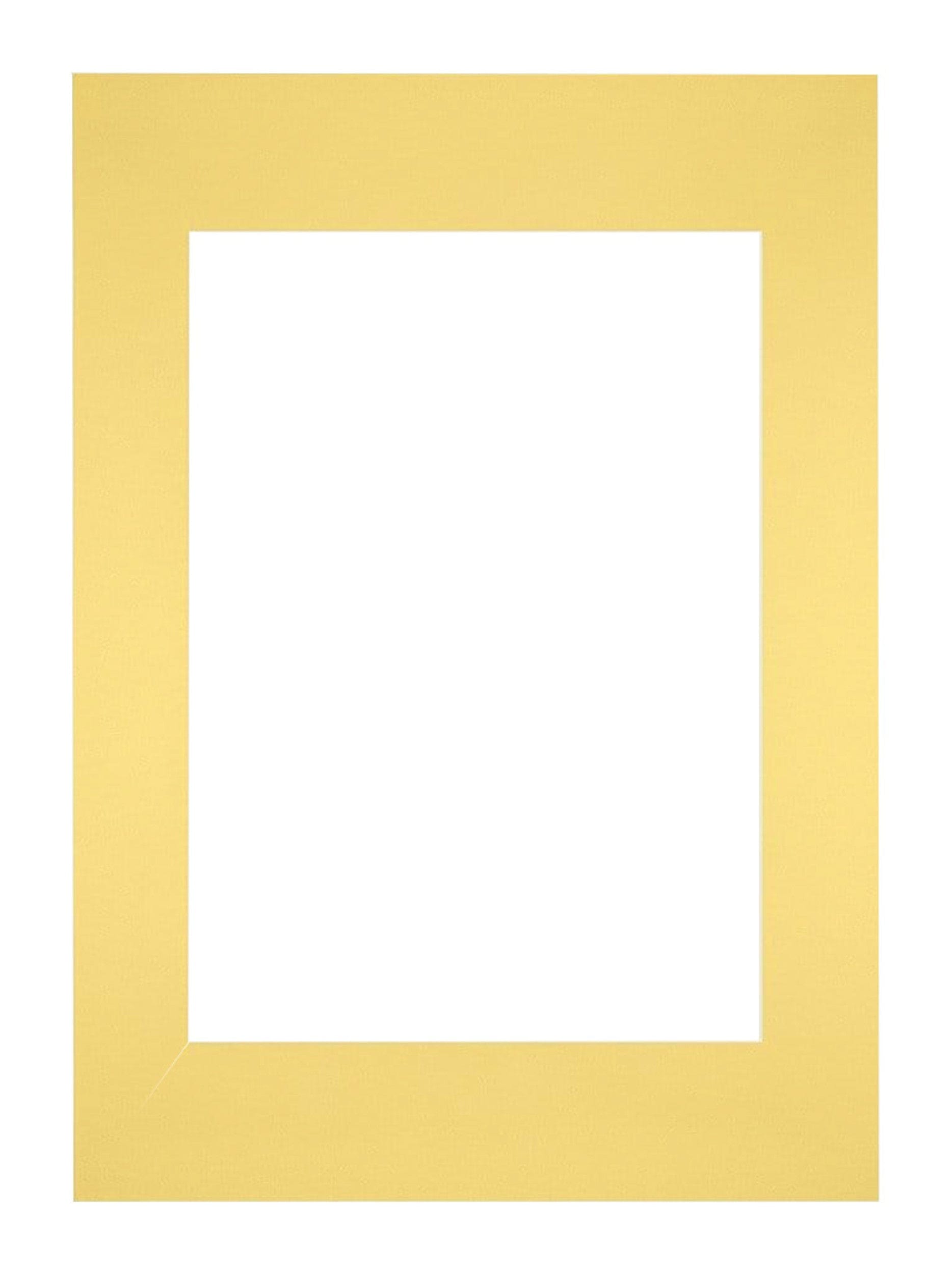 Passe Partout 297x42cm A3/A4 Carton Yellow Edge Straight Front | Yourdecoration.com
