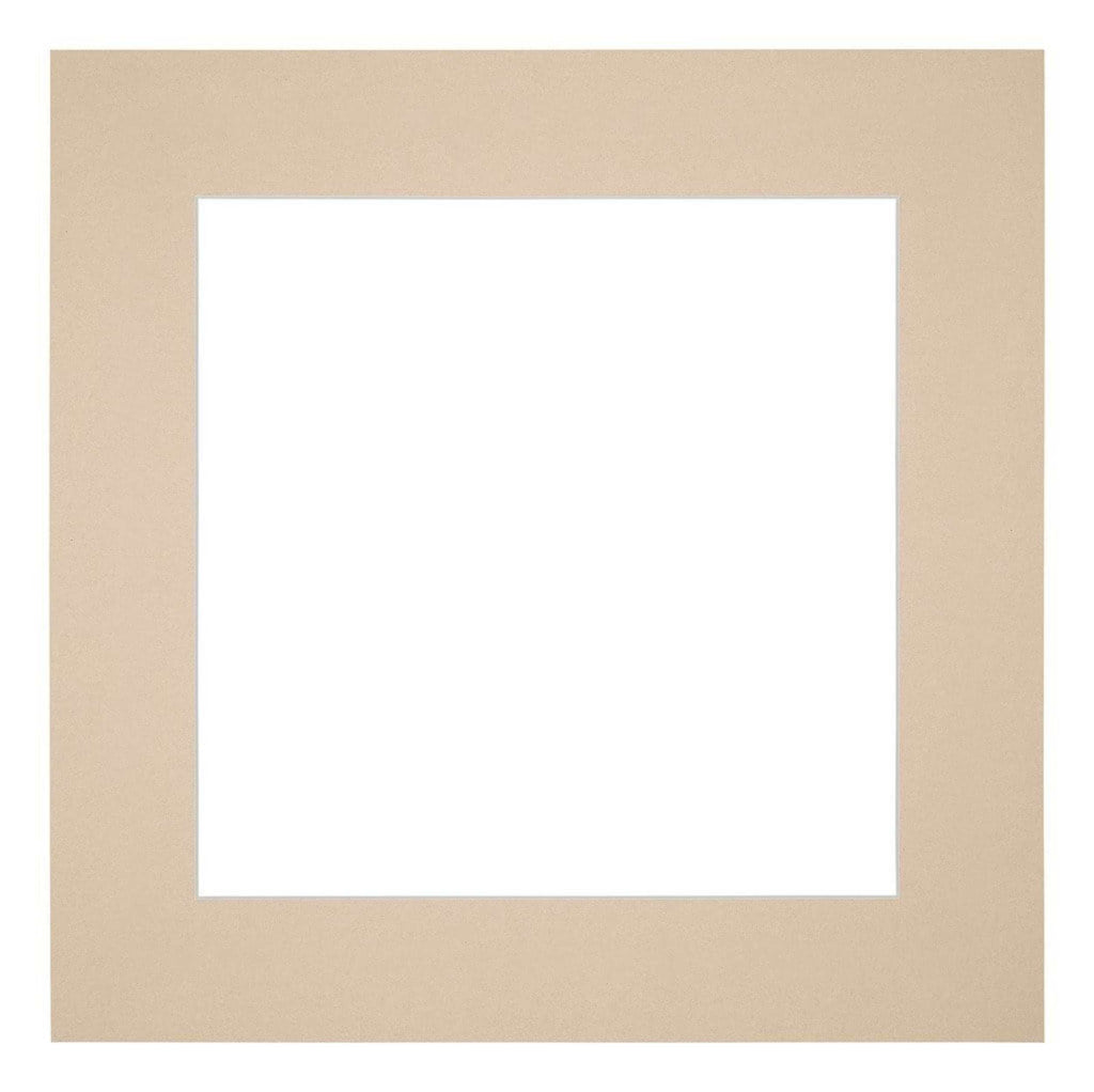 Passe Partout 30x30cm Carton Beige Edge 6cm Straight Front | Yourdecoration.com