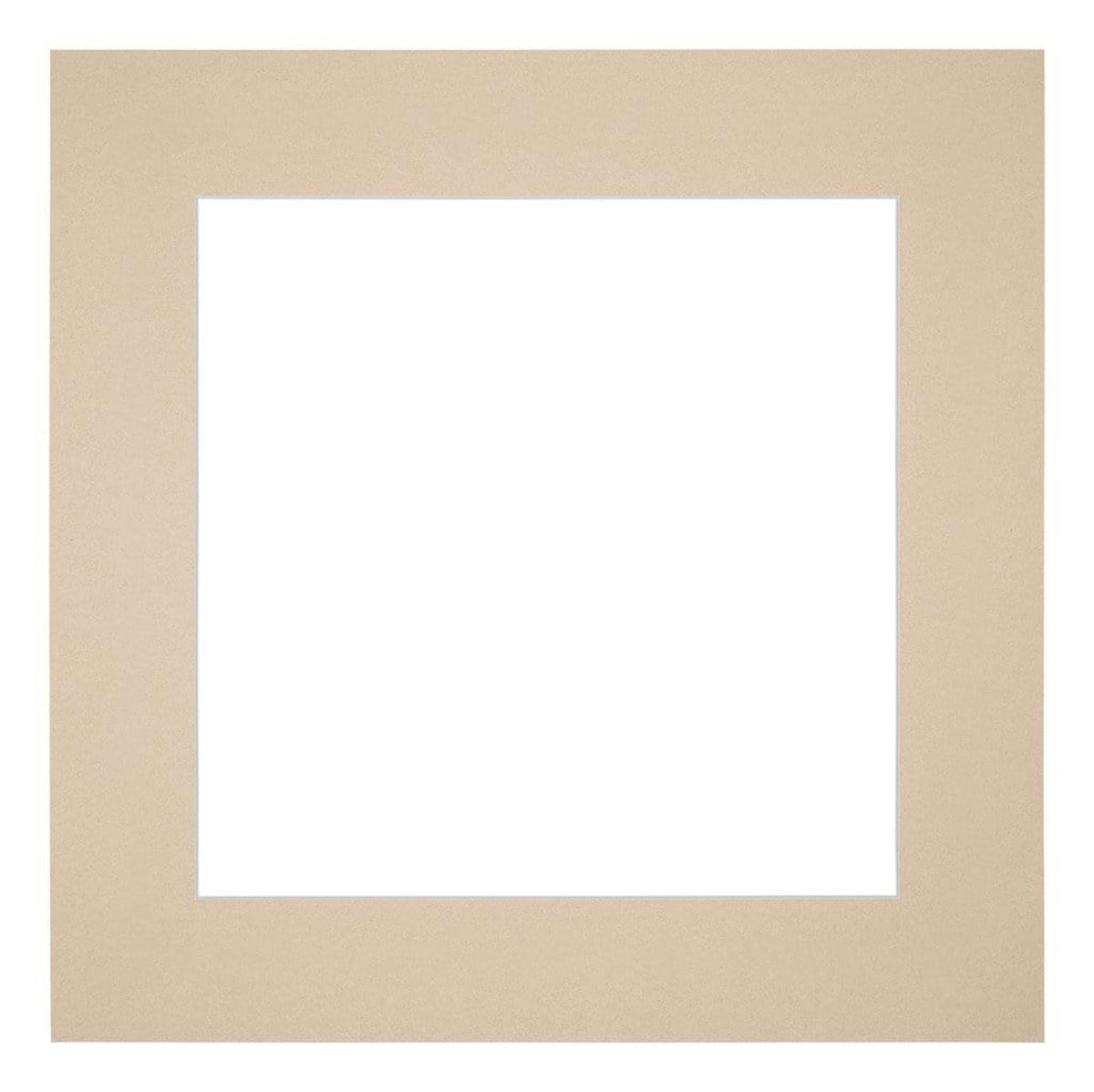 Passe Partout 30x30cm Carton Beige Edge 6cm Straight Front | Yourdecoration.com