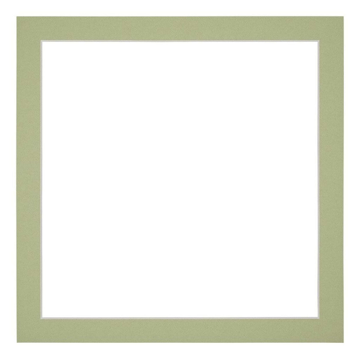 Passe Partout 30x30cm Carton Mint Green Edge 3cm Straight Front | Yourdecoration.com