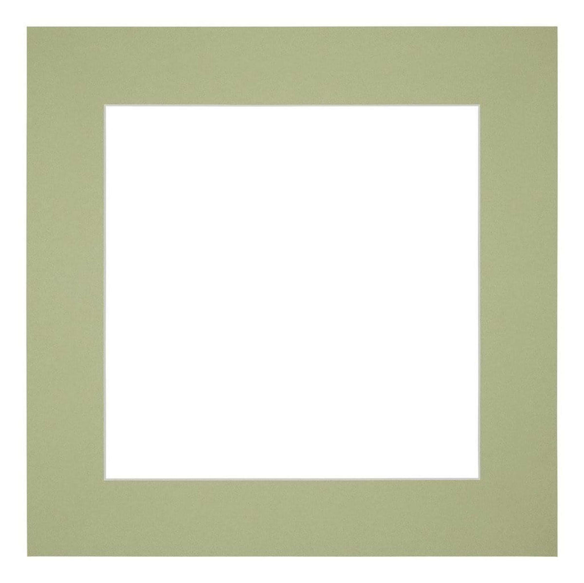 Passe Partout 30x30cm Carton Mint Green Edge 6cm Straight Front | Yourdecoration.com