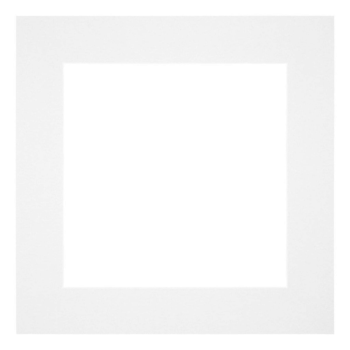 Passe Partout 30x30cm Carton White Edge 6cm Straight Front | Yourdecoration.com
