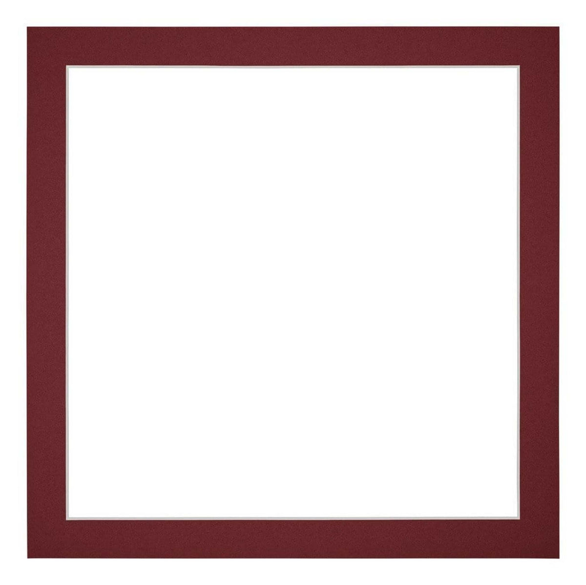 Passe Partout 30x30cm Carton Wine Red Edge 3cm Straight Front | Yourdecoration.com