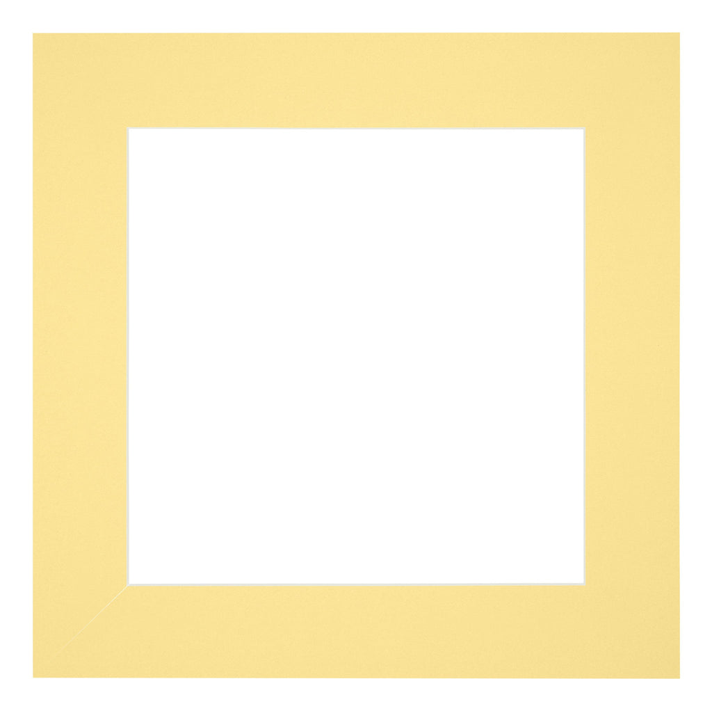 Passe Partout 30x30cm Carton Yellow Edge 6cm Straight Front | Yourdecoration.com