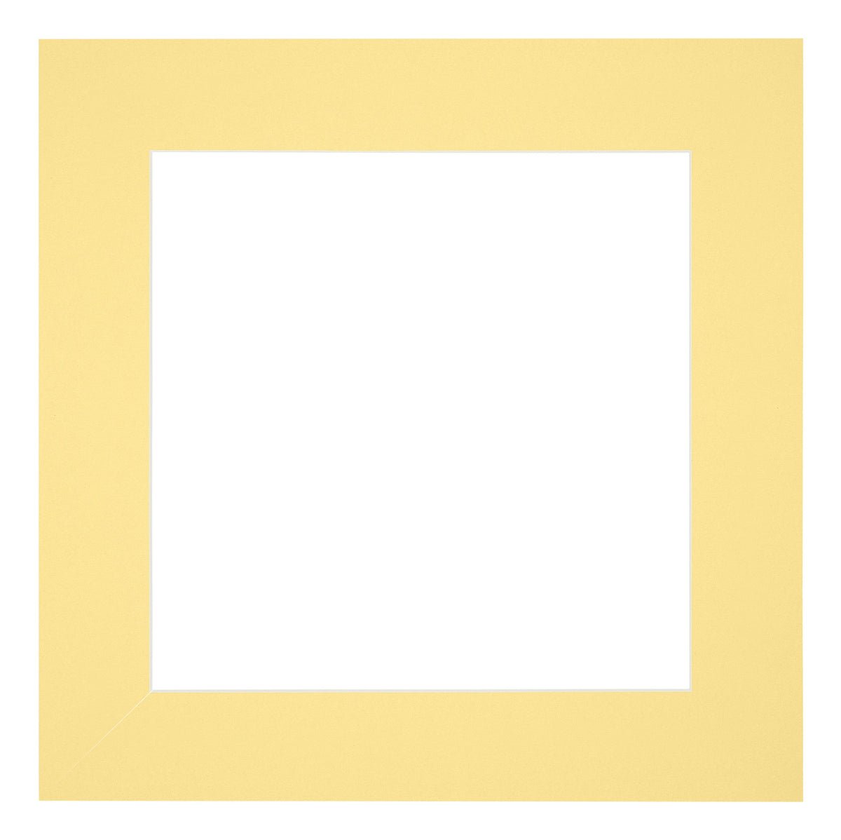 Passe Partout 30x30cm Carton Yellow Edge 6cm Straight Front | Yourdecoration.com