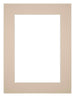 Passe Partout 30x40cm Carton Beige Edge 5cm Straight Front | Yourdecoration.com