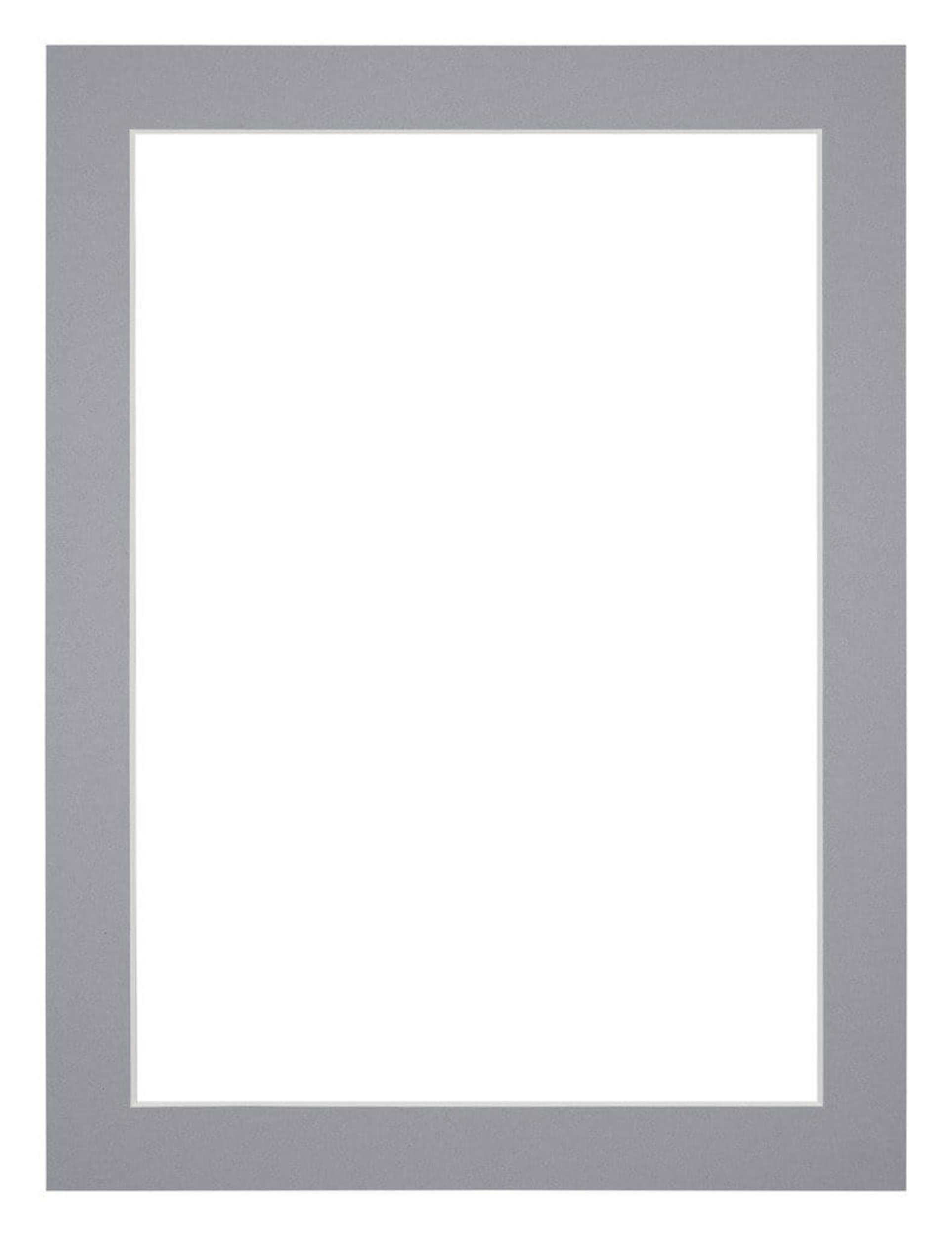 Passe Partout 30x40cm Carton Gray Edge 3cm Straight Front | Yourdecoration.com