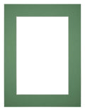 Passe Partout 30x40cm Carton Green Forest Edge 5cm Straight Front | Yourdecoration.com