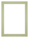 Passe Partout 30x40cm Carton Mint Green Edge 3cm Straight Front | Yourdecoration.com