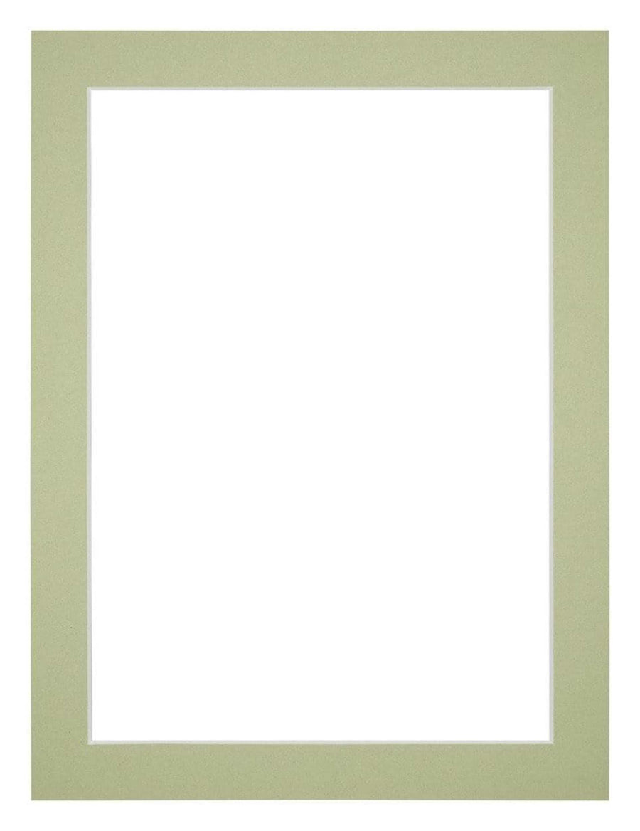 Passe Partout 30x40cm Carton Mint Green Edge 3cm Straight Front | Yourdecoration.com