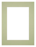Passe Partout 30x40cm Carton Mint Green Edge 5cm Straight Front | Yourdecoration.com