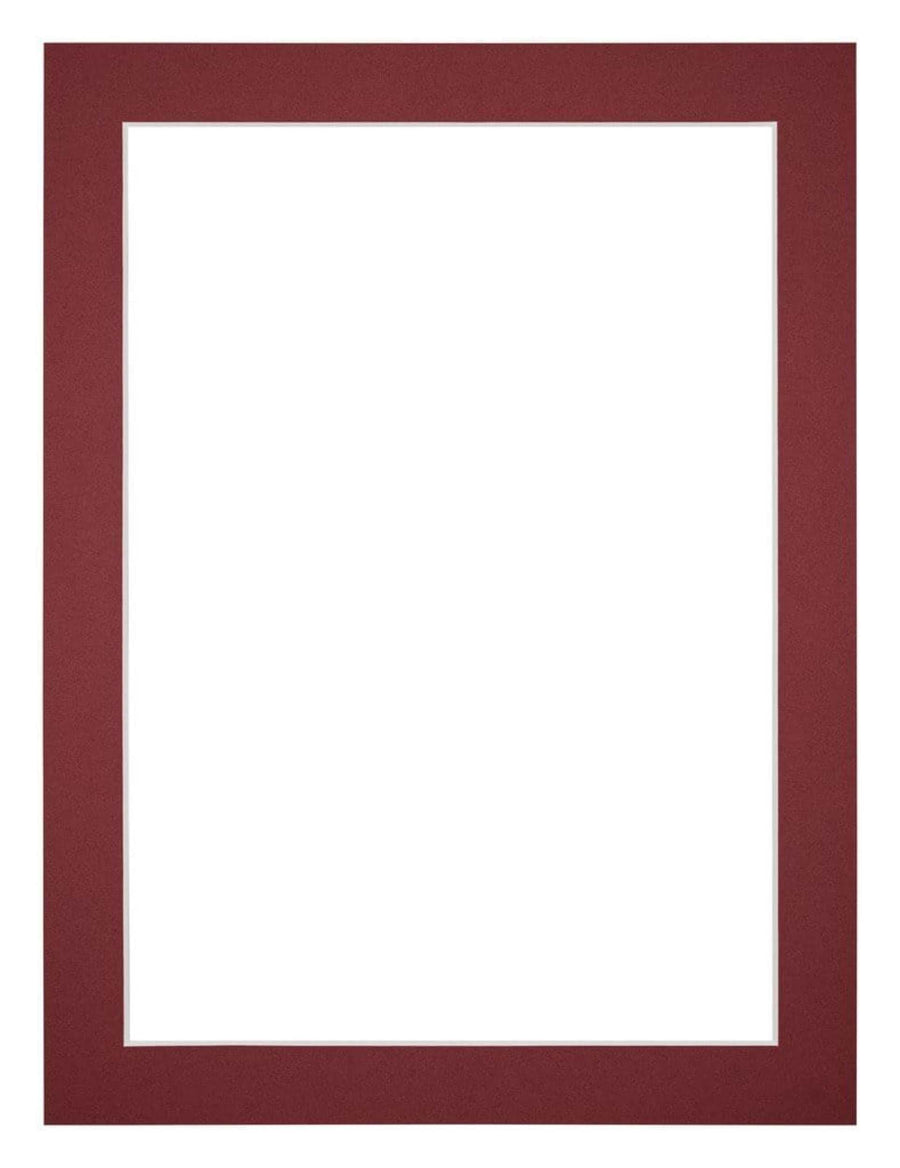 Passe Partout 30x40cm Carton Wine Red Edge 3cm Straight Front | Yourdecoration.com